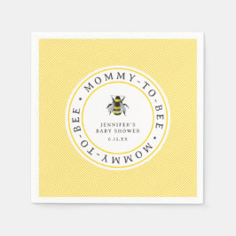 Zoete  Baby shower van mammie-naar-bijen Servet