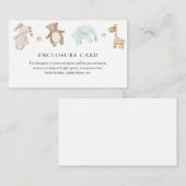 Zoete  Baby speelgoed behuizing Kaart (Voorkant / Achterkant)