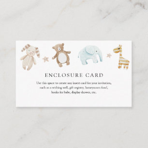 Zoete  Baby speelgoed behuizing Kaart