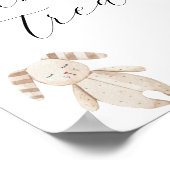 Zoete Baby Speelgoed Favors and Treats Sign Poster (Hoek)