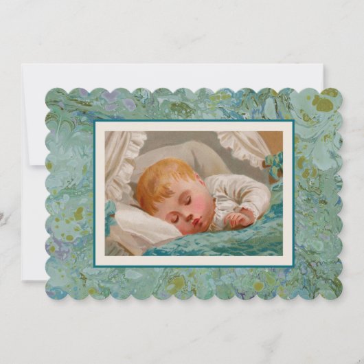 Zoete Baby Uitnodiging (Voorkant)