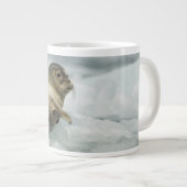 Zoete Baby Zeehond Grote Koffiekop (Voorkant rechts)