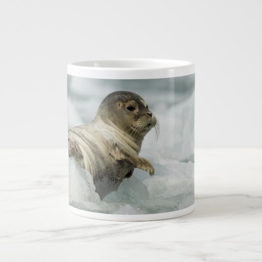 Zoete Baby Zeehond Grote Koffiekop (Voorkant)