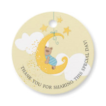Zoete Babybeer Maan Baby Shower Bedankt