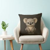 Zoete babykoala-werpdekentje kussen (Stoel)