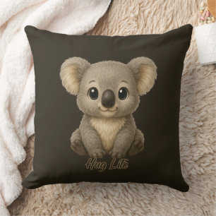 Zoete babykoala-werpdekentje kussen