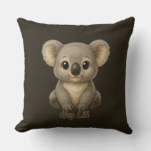 Zoete babykoala-werpdekentje kussen (Voorkant)