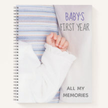 Zoete baby's eerste jaars journaal
