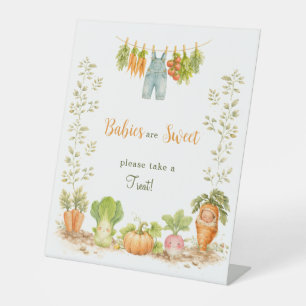 Zoete Baby's Waterverf Kleine Spruit Baby Shower Reclamebord Met Voetstuk