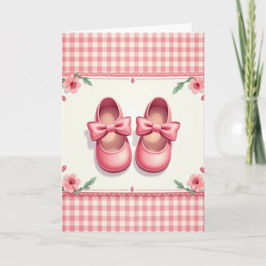 Zoete babyschoen kaart (Voorkant)