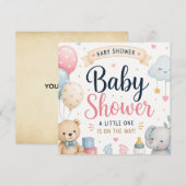 Zoete babyshower viering (Voorkant / Achterkant)
