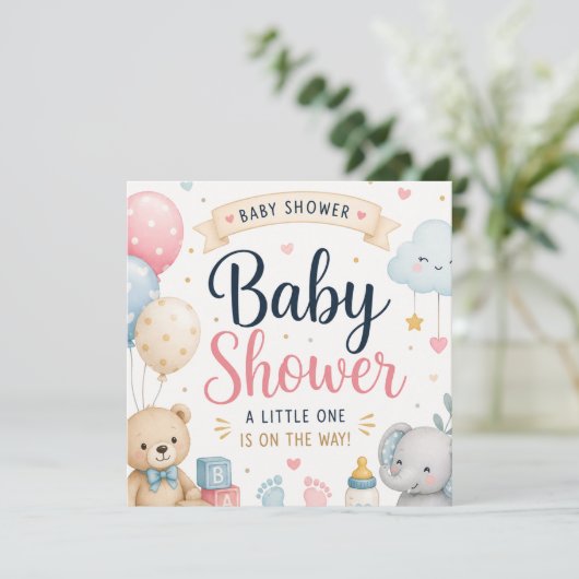 Zoete babyshower viering (Staand voorkant)