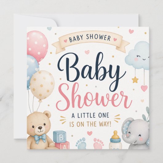 Zoete babyshower viering (Voorkant)