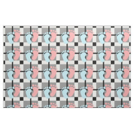 zoete babyvoetjes klassiek tartan-vlakweefsel stof