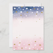 Zoete Babywolk Sterren Baby Shower Kaart (Achterkant)