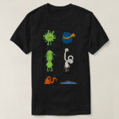 Zoete bacteriën en virussen, griep E coli T-shirt (Design voorkant)