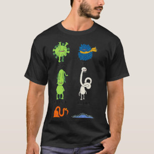 Zoete bacteriën en virussen, griep E coli T-shirt