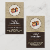 Zoete bakkerij Boutique - Loaf-look Cake Visitekaartje (Voorkant / Achterkant)