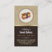 Zoete bakkerij Boutique - Loaf-look Cake Visitekaartje (Achterkant)