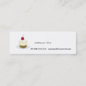 Zoete bakkerij,  cupcakes Baker Confections Mini Visitekaartje (Achterkant)