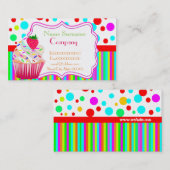 zoete bakkerij, cupcakes, visitekaartje (Voorkant / Achterkant)