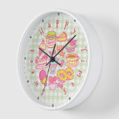 Zoete bakkerij en drankjes groen geruit (Hoek)