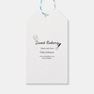 zoete bakkerij gemaakt met liefde naam social medi cadeaulabel