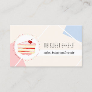 Zoete Bakkerij Moderne Bakkerij Cake Cupcake Bakke Visitekaartje