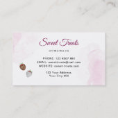 Zoete bakkerij visitekaartje (Achterkant)