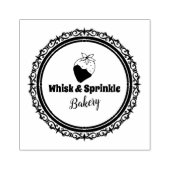 Zoete Bakkerij Winkel Mooie Cakes Chocolade Desser Rubberstempel (Afrduk)