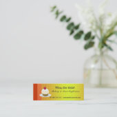 Zoete bakkerijkoekjes en snoepjes mini visitekaartje (Staand voorkant)