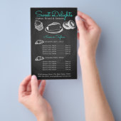 Zoete bakkerskarton flyer (Hand)