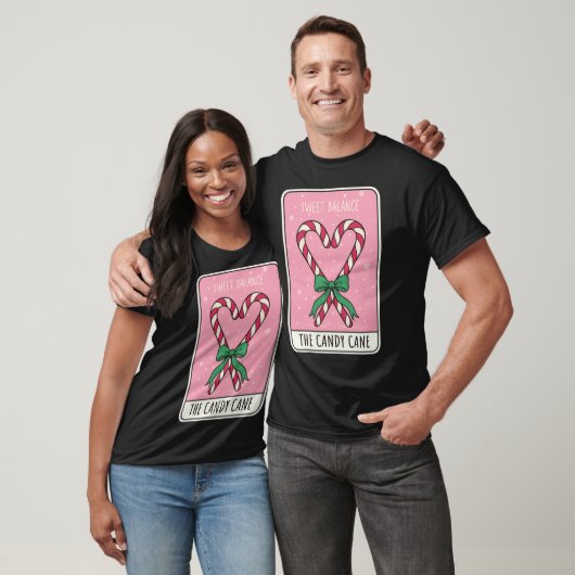 Zoete Balans Snoepriet Hart Kerstmis T-shirt (Unisex)