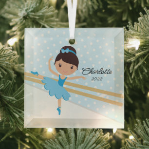Zoete Ballerina Ballet Dans Kerstmis Glas Ornament