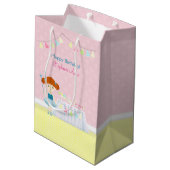 Zoete Ballerina Cupcake Feest Medium Cadeauzakje (Achterkant Gekanteld)