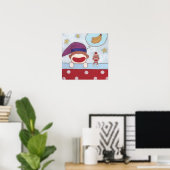 Zoete Bananendroom Poster (Thuiskantoor)