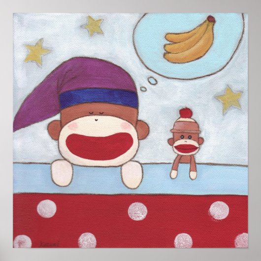 Zoete Bananendroom Poster (Voorkant)