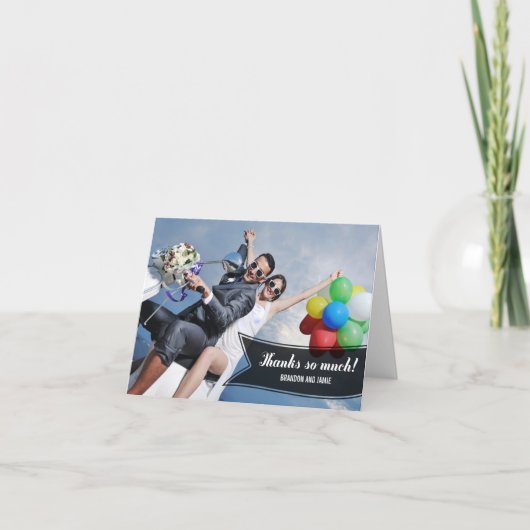 Zoete Banner Bedankkaart (Voorkant)