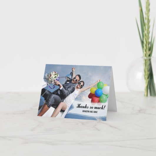 Zoete Banner Trouw Dankkaart Bedankkaart (Voorkant)