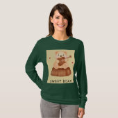 Zoete Beer Cute Illustratie Sweatshirt (Voorkant volledig)