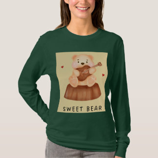 Zoete Beer Cute Illustratie Sweatshirt
