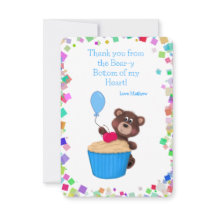 Zoete Beerbabys Blauwe Cupcake Verjaardag