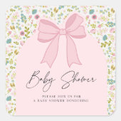 Zoete Begin Baby Shower Collectie Sticker (Voorkant)
