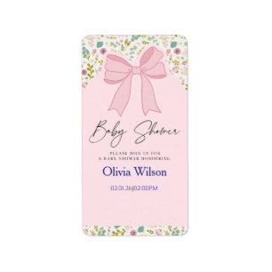 Zoete Beginnen Baby Shower Collectie Etiket