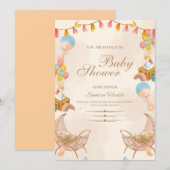 Zoete Beginnen Baby Shower Kaart (Voorkant / Achterkant)