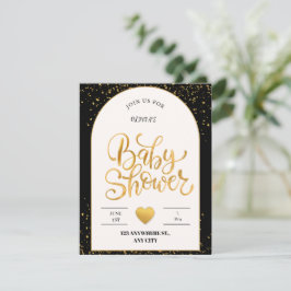 Zoete Beginnen: Minimalistische Baby Shower Notitiekaartje