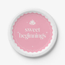 Zoete Beginnigen | Roze & Witte Meisje Baby Shower