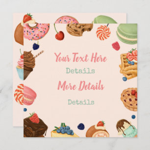 Zoete behandelingen slaan de datum op save the date