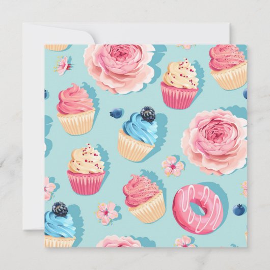 Zoete behandelingen slaan de datum op save the date (Achterkant)