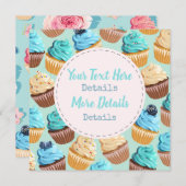 Zoete behandelingen slaan de datum op save the date (Voorkant / Achterkant)